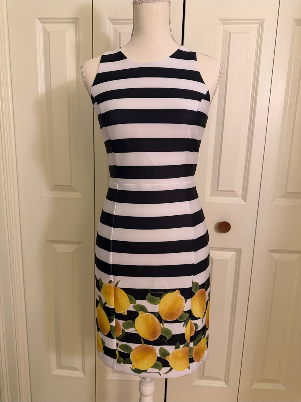 Milly Striped Dress with Lemons